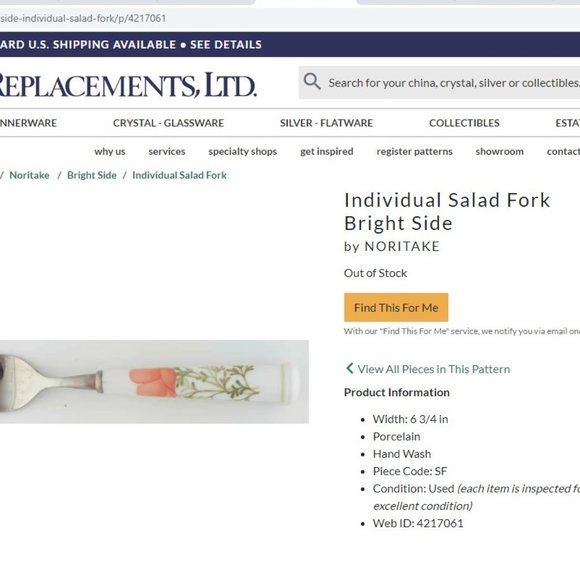 Noritake Forks Knieves Stainless Steel Porcelain Handle Flatware The Bright Side - Picture 8 of 14